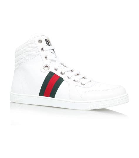 gucci white blue high tops